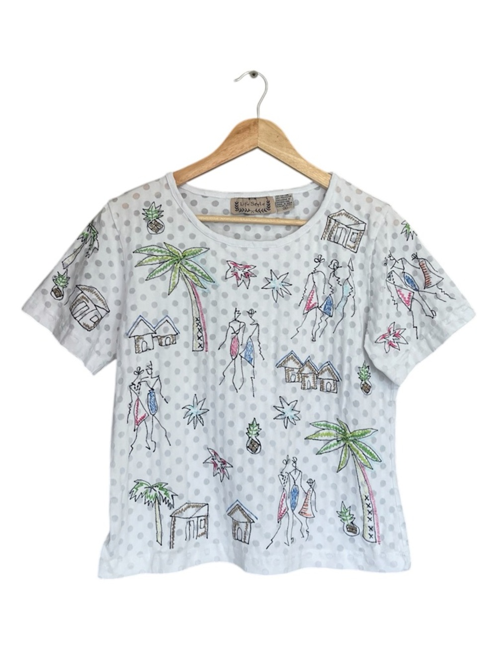 Life Style Embroidery Tee